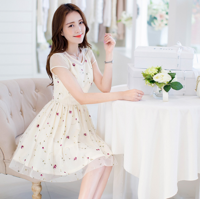 Chân váy đầm xòe đẹp Hàn Quốc trẻ trung