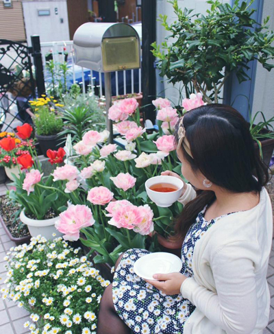 Vườn nhỏ nhiều hoa, rau trái xinh xắn của nàng dâu Việt ở Nhật